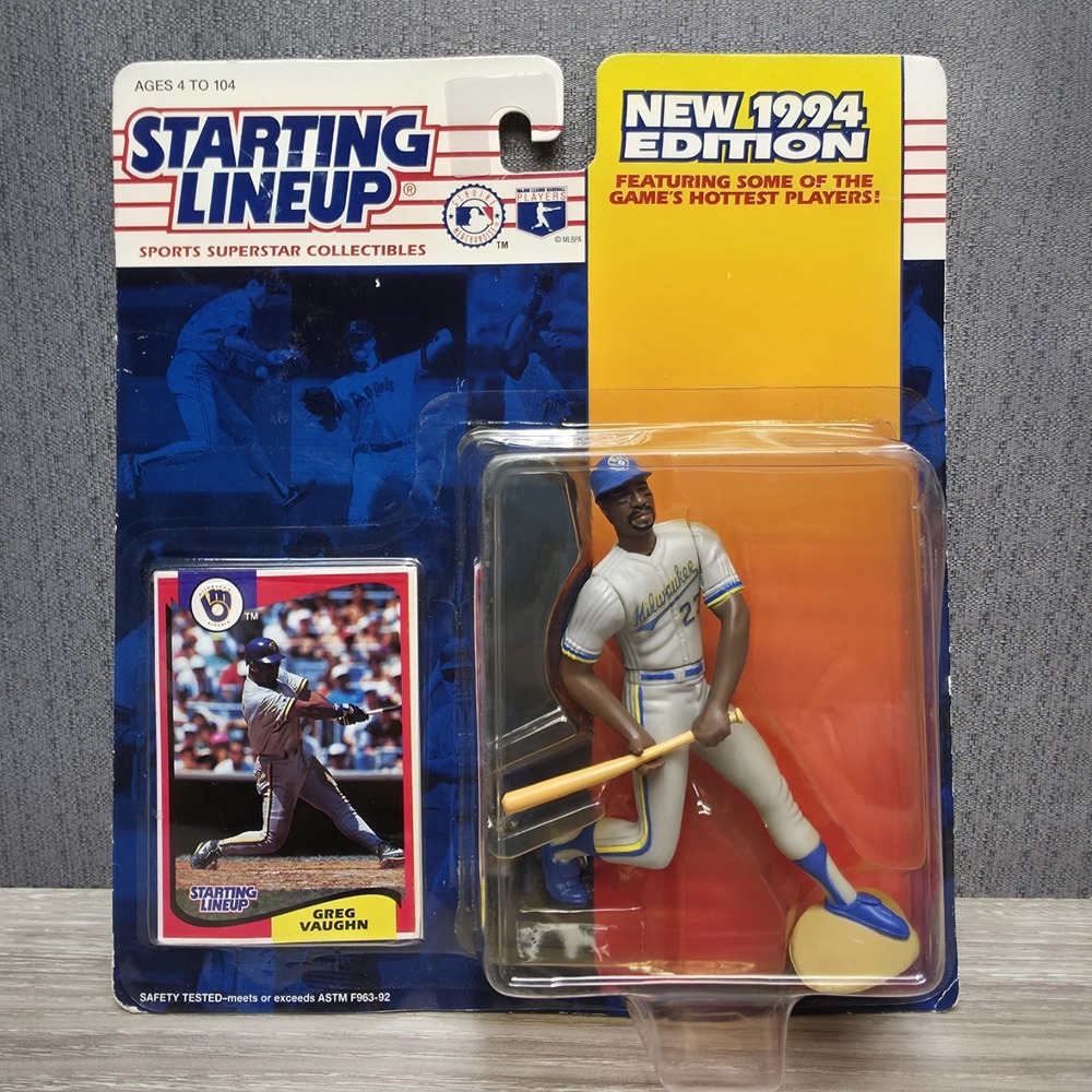 Starting Lineup 1994 GREG VAUGHN Milwaukee Brewers Rookie